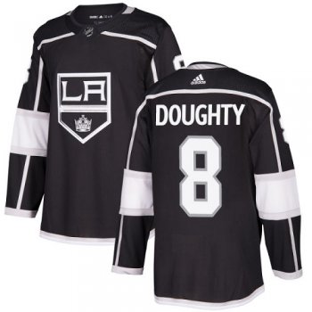 Adidas Kings #8 Drew Doughty Black Home Authentic Stitched NHL Jersey