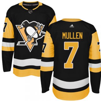 Adidas Pittsburgh Penguins #7 Joe Mullen Black Alternate Authentic Stitched NHL Jersey
