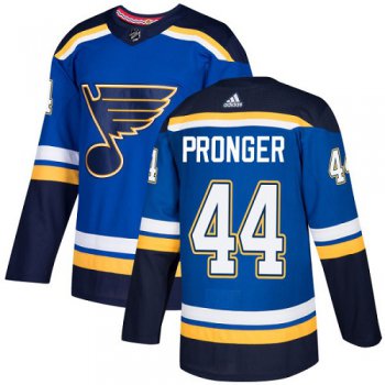 Men's Adidas St. Louis Blues #44 Chris Pronger Blue Home Authentic Stitched NHL Jersey