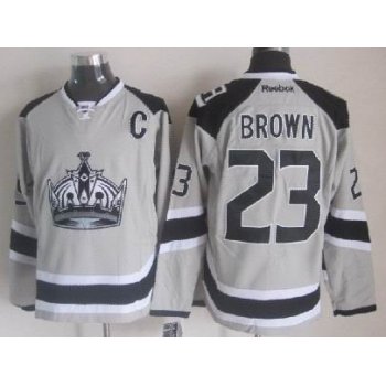 Los Angeles Kings #23 Dustin Brown 2014 Stadium Series Gray Jersey