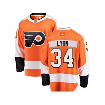 Adidas Philadelphia Flyers #34 Alex Lyon Home Fanatics Orange Jersey