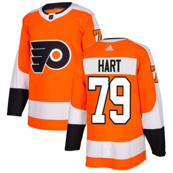 Adidas Philadelphia Flyers #79 Carter Hart Orange Home Authentic Stitched NHL Jersey
