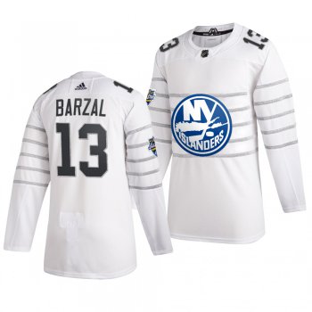 Men's New York Islanders #13 Mathew Barzal White 2020 NHL All-Star Game Adidas Jersey