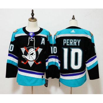 Adidas Anaheim Ducks #10 Corey Perry Black Alternate Authentic Player Jersey