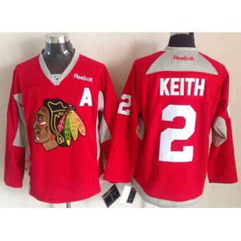 Chicago Blackhawks #2 Duncan Keith 2014 Training Red Jersey