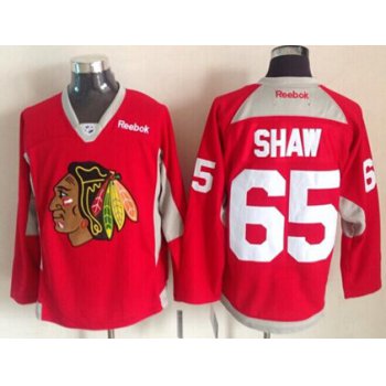 Chicago Blackhawks #65 Andrew Shaw 2014 Training Red Jersey