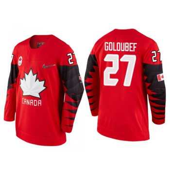 Men Canada Team #27 Cody Goloubef Red 2018 Winter Olympics Jersey