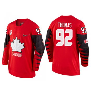 Men Canada Team #92 Christian Thomas Red 2018 Winter Olympics Jersey