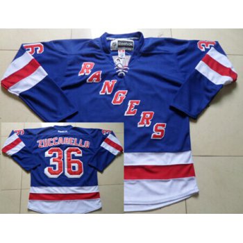 New York Rangers #36 Mats Zuccarello Light Blue Jersey