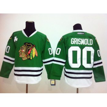 Chicago Blackhawks #00 Clark Griswold Green Throwback CCM Jersey