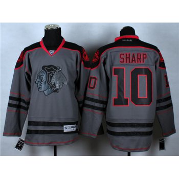 Chicago Blackhawks #10 Patrick Sharp Charcoal Gray Jersey