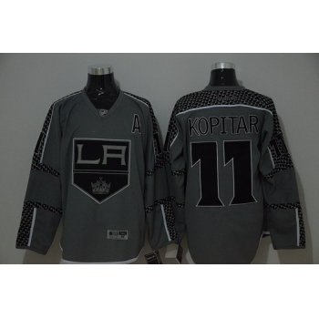 Los Angeles Kings #11 Anze Kopitar Charcoal Gray Jersey