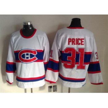 Montreal Canadiens #31 Carey Price White Throwback CCM Jersey