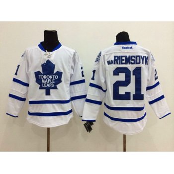 Toronto Maple Leafs #21 James van Riemsdyk White Jersey