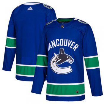 Adidas Canucks Blank Blue Home Authentic Stitched NHL Jersey