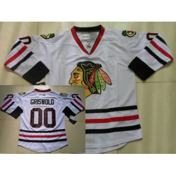 Chicago Blackhawks #00 Clark Griswold White Throwback CCM Jersey