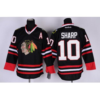 Chicago Blackhawks #10 Patrick Sharp Black Jersey