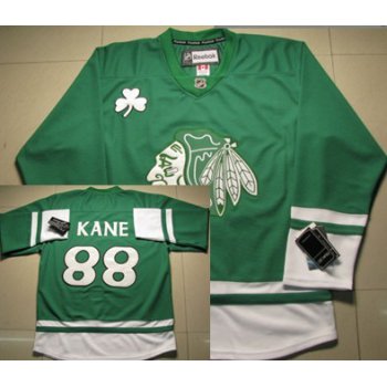 Chicago Blackhawks #88 Patrick Kane St. Patrick's Day Green Jersey