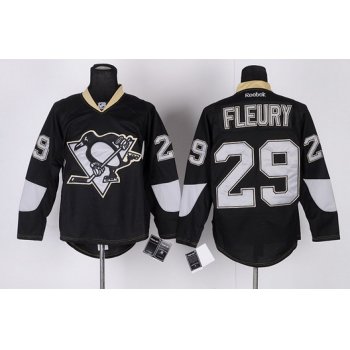 Pittsburgh Penguins #29 Marc-Andre Fleury Black Ice Jersey