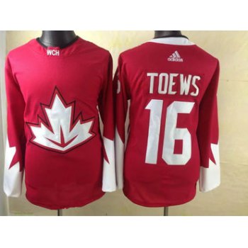 2016 IIHF Team Canada Men's #16 Jonathan Toews Red adidas Ice Hockey Stitched Jersey