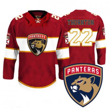 Men's Florida Panthers #22 Shawn Thornton New Logo Reebok Red Premier Player Jersey