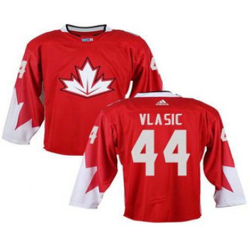 Team Canada Men's #44 Marc-Edouard Vlasic Red 2016 World Cup Stitched NHL Jersey