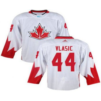 Team Canada Men's #44 Marc-Edouard Vlasic White 2016 World Cup Stitched NHL Jersey