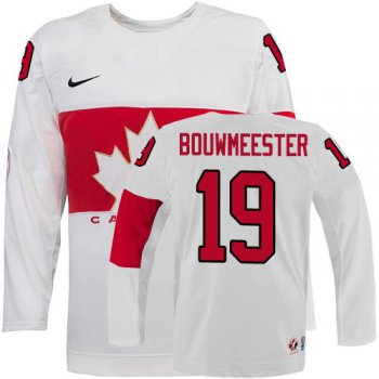 2014 Olympics Canada #19 Jay Bouwmeester White Jersey