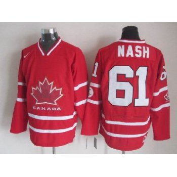 2010 Olympics Canada #61 Rick Nash Red Jersey