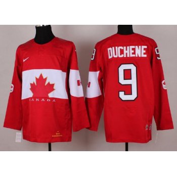 2014 Olympics Canada #9 Matt Duchene Red Jersey