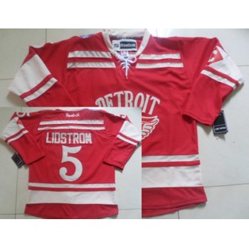 Detroit Red Wings #5 Nicklas Lidstrom 2014 Winter Classic Red Jersey