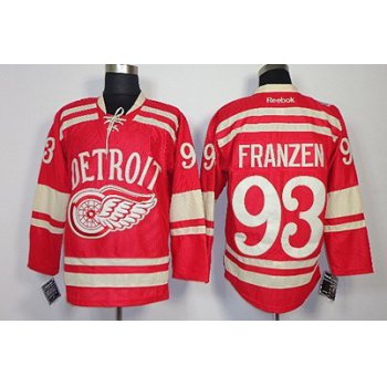 Detroit Red Wings #93 Johan Franzen 2014 Winter Classic Red Jersey