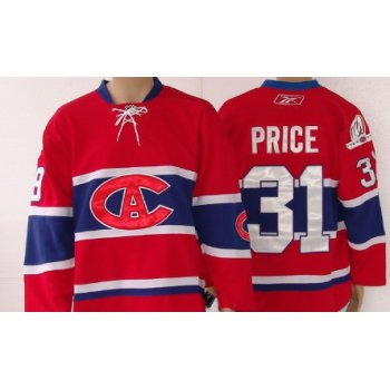 Montreal Canadiens #31 Carey Price Red CA Jersey