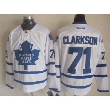 Toronto Maple Leafs #71 David Clarkson White Jersey