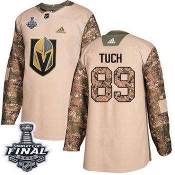 Adidas Golden Knights #89 Alex Tuch Camo Authentic 2017 Veterans Day 2018 Stanley Cup Final Stitched NHL Jersey