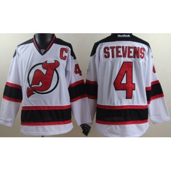 New Jersey Devils #4 Scott Stevens White Jersey
