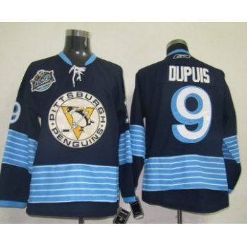 Pittsburgh Penguins #9 Pascal Dupuis Navy Blue Third Jersey