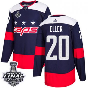 Adidas Capitals #20 Lars Eller Navy Authentic 2018 Stadium Series Stanley Cup Final Stitched NHL Jersey