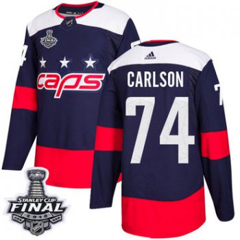 Adidas Capitals #74 John Carlson Navy Authentic 2018 Stadium Series Stanley Cup Final Stitched NHL Jersey