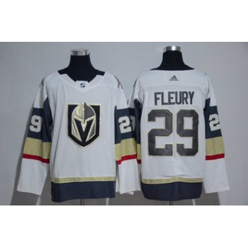 Men's Vegas Golden Knights #29 Marc-Andre Fleury White 2017-2018 Adidas Hockey Stitched NHL Jersey