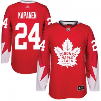 Adidas Toronto Maple Leafs #24 Kasperi Kapanen Red Team Canada Authentic Stitched NHL Jersey
