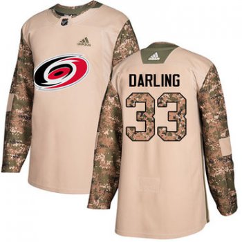 Adidas Hurricanes #33 Scott Darling Camo Authentic 2017 Veterans Day Stitched NHL Jersey