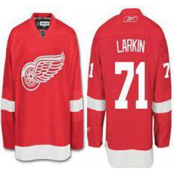 Reebok Detroit Red Wings #71 Dylan Larkin Premier Home Jersey