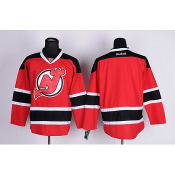 New Jersey Devils Blank Red With Black Jersey