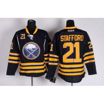 Buffalo Sabres #21 Drew Stafford Navy Blue Jersey