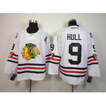 Chicago Blackhawks #9 Bobby Hull 2015 Winter Classic White Jersey