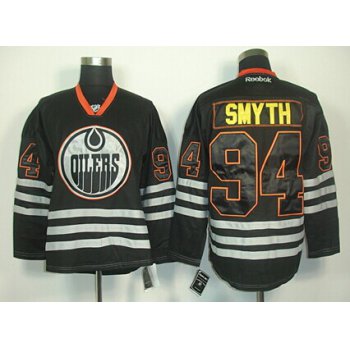 Edmonton Oilers #94 Ryan Smyth Black Ice Jersey