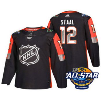 Men's Minnesota Wild #12 Eric Staal Black 2018 NHL All-Star Stitched Ice Hockey Jersey