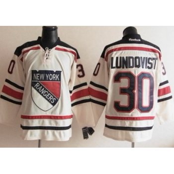 New York Rangers #30 Henrik Lundqvist 2012 Winter Classic Cream Jersey