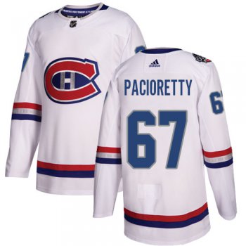Adidas Canadiens #67 Max Pacioretty White Authentic 2017 100 Classic Stitched NHL Jersey